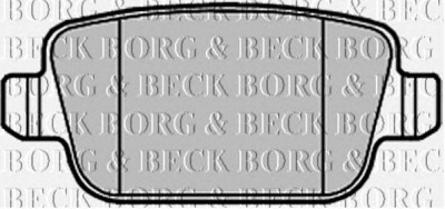 BORG & BECK bbp2122 -  Комплект тормозных колодок, дисковый тормоз